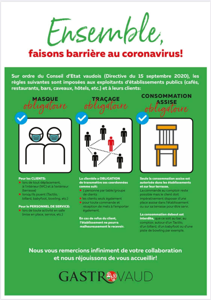 Ensemble faisons barrière au Coronavirus – Vallée de Joux 360°
